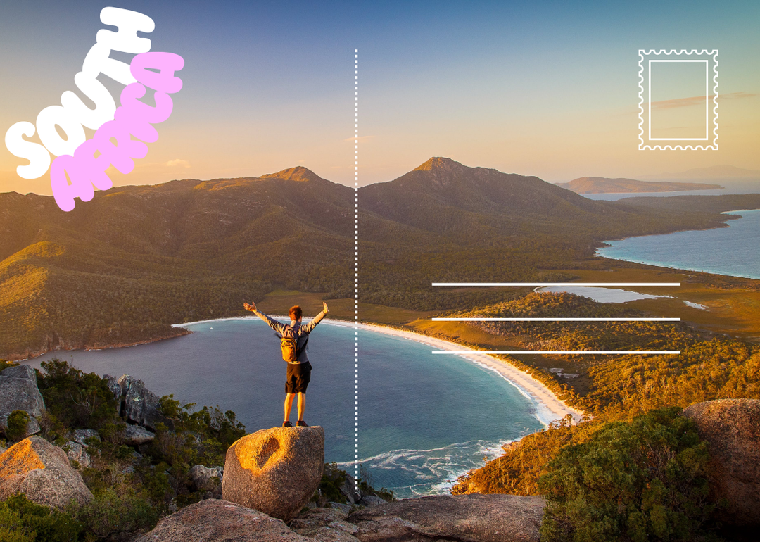 Hochwertig gedruckte Postkarte mit individuellem Motiv